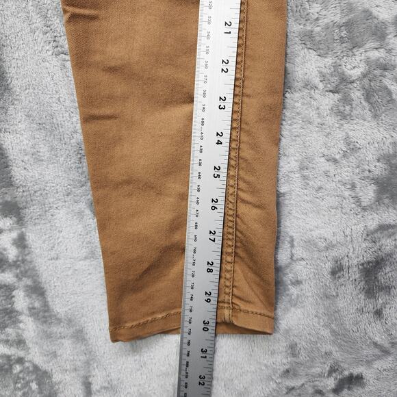 H&M Jeans Womens 8 Brown Low Rise Skinny Ankle Stretch Denim Casual Preppy - Picture 11 of 13